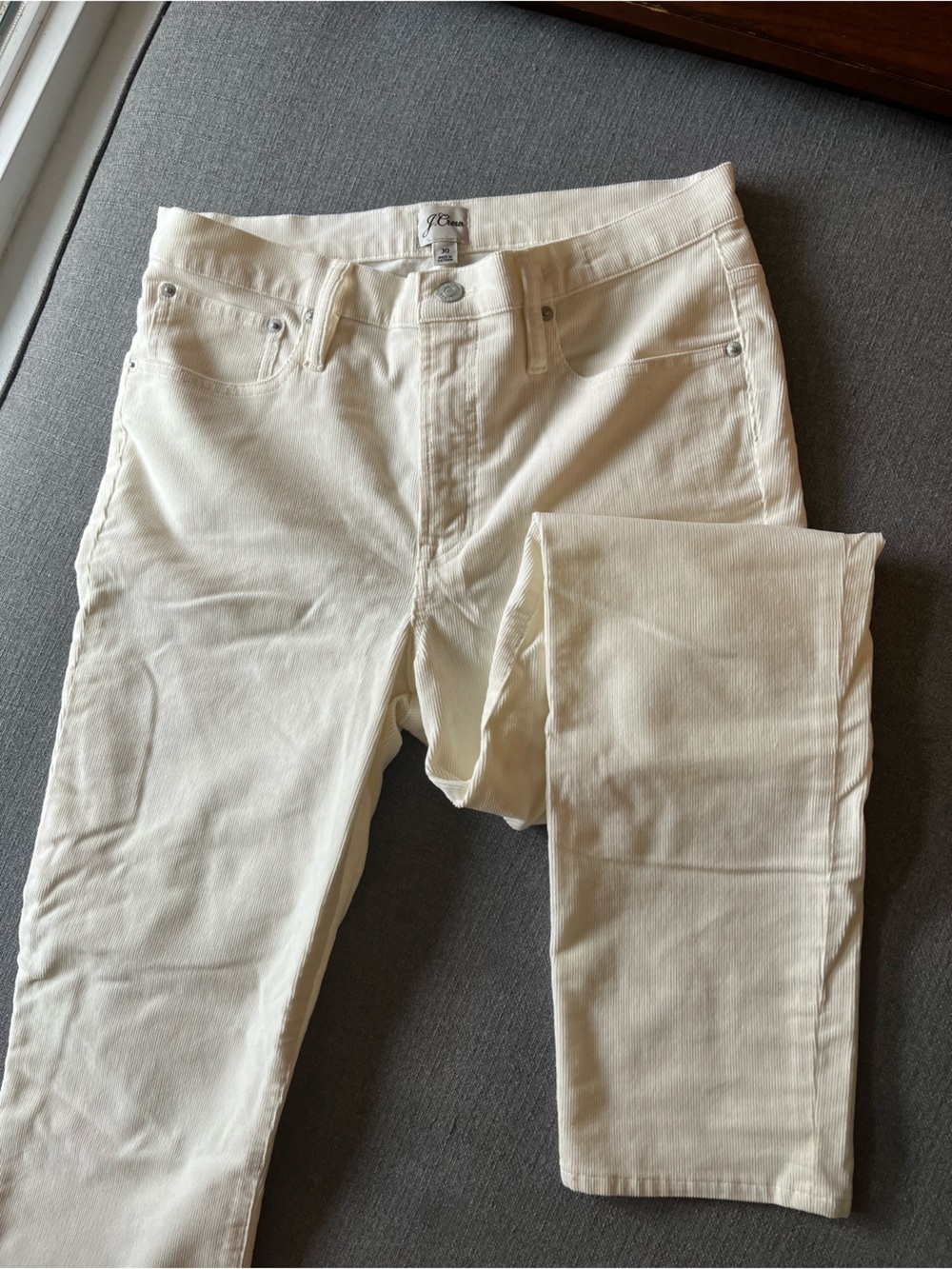 J.Crew Cream Corduroy Pants